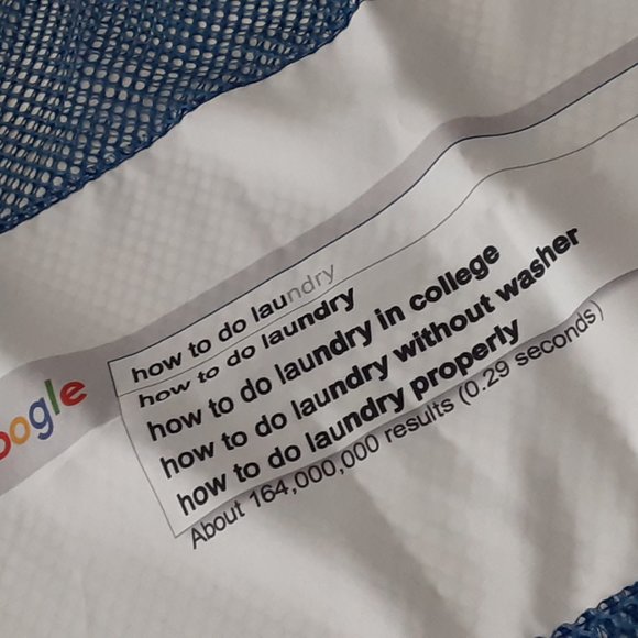 Google How To Do Laundry Bag  - Large mesh drawstring - Picture 3 of 5